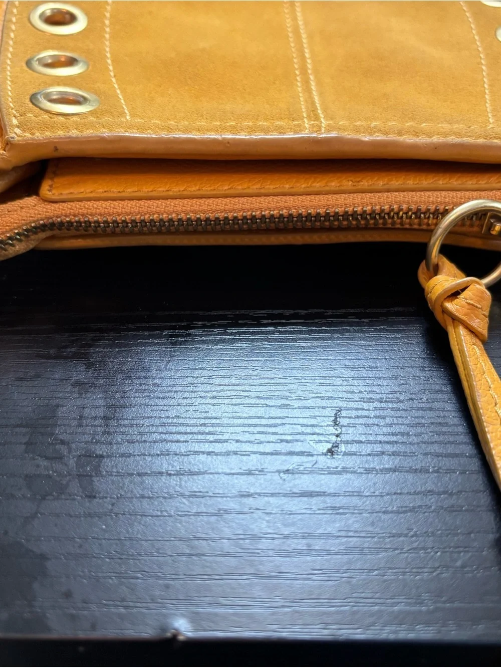 Authentic See by Chloé Kriss Small Hobo Crossbody Bag - Yellow/Gold - Picture 7 of 11
